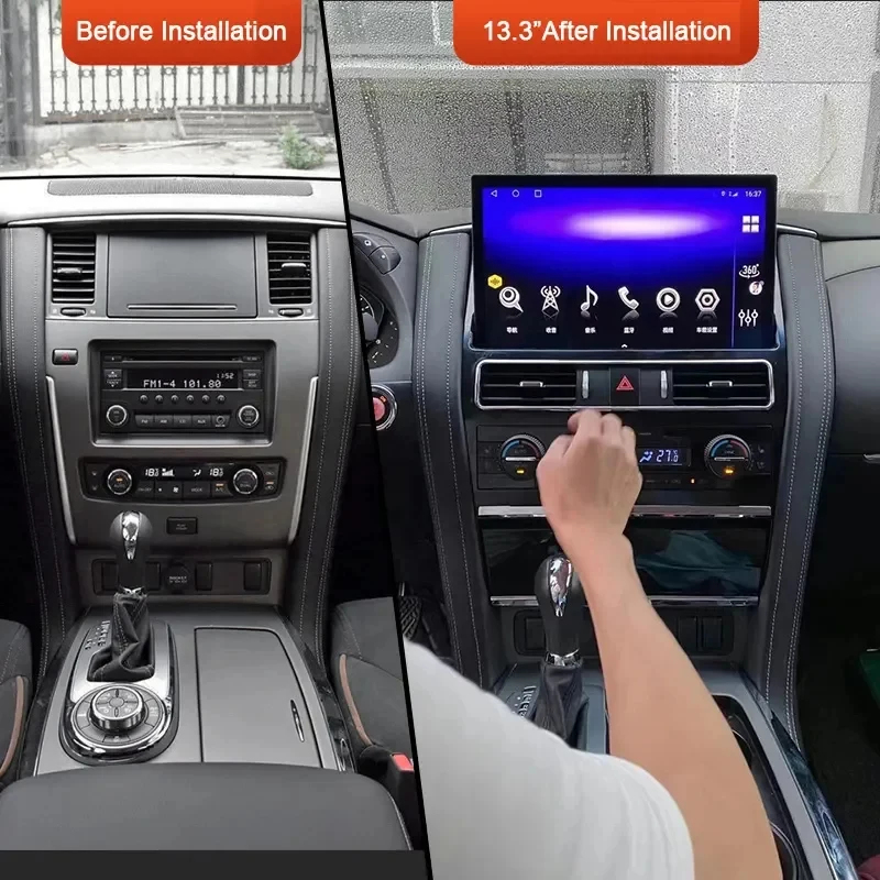 Фото (Морская доставка) Заводская OEM автомагнитола Android GPS для Nissan Patrol Y62 Armada Infinity QX80 2013-2023 (праворульные модели) с поддержкой беспроводного CarPlay №5