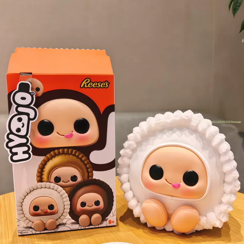 Фото Серия Hyojo Squishy: Коллекционная игрушка-антистресс в слепой коробке, милый десертный дизайн, виниловая кукла с лицом, украшение для рабочего стола, трендовая коллекция, подарок №3