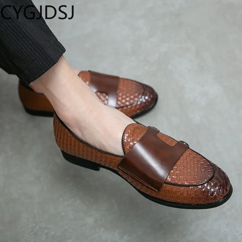

Business Suit Double Monk Strap Shoes for Men Slip on Shoes Men Italiano Loafers Men Formal Shoes Office 2023 Zapatos De Vestir