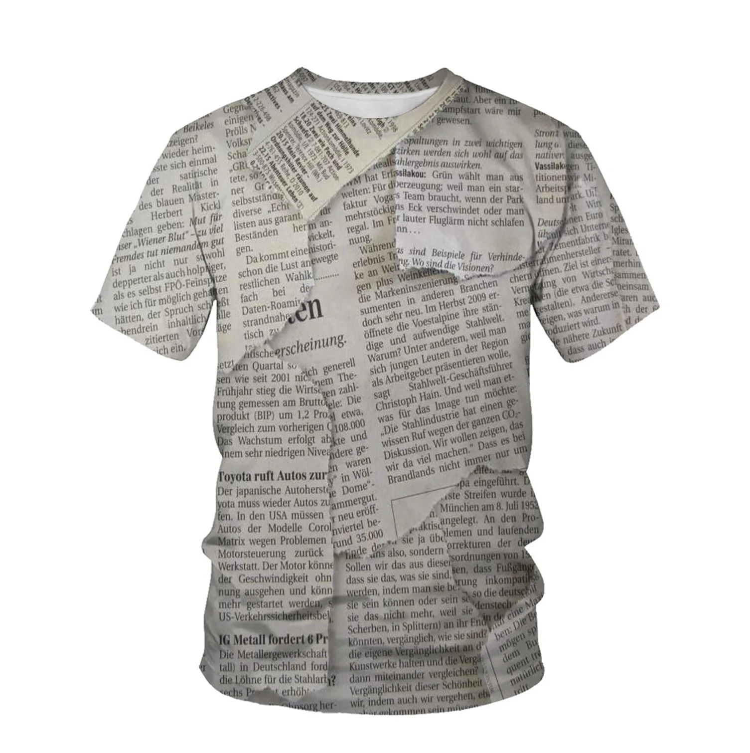 Новая одежда с 3D-принтом в виде английской газеты модная мужская и женская