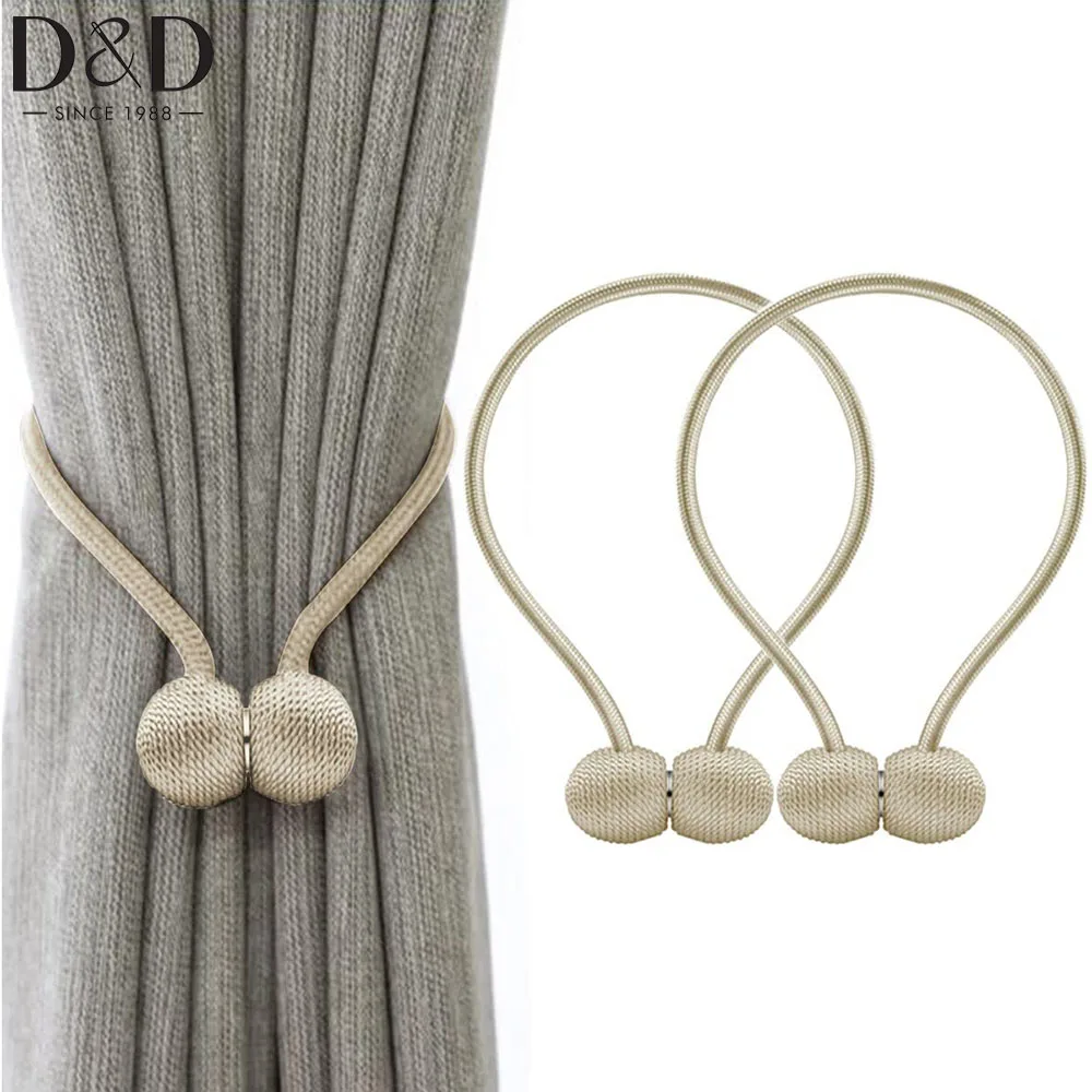 

1Pcs Magnetic Curtain Tiebacks Twist Curtain Tiebacks For Home&Office Window Drap European Style Curtain Hold Back