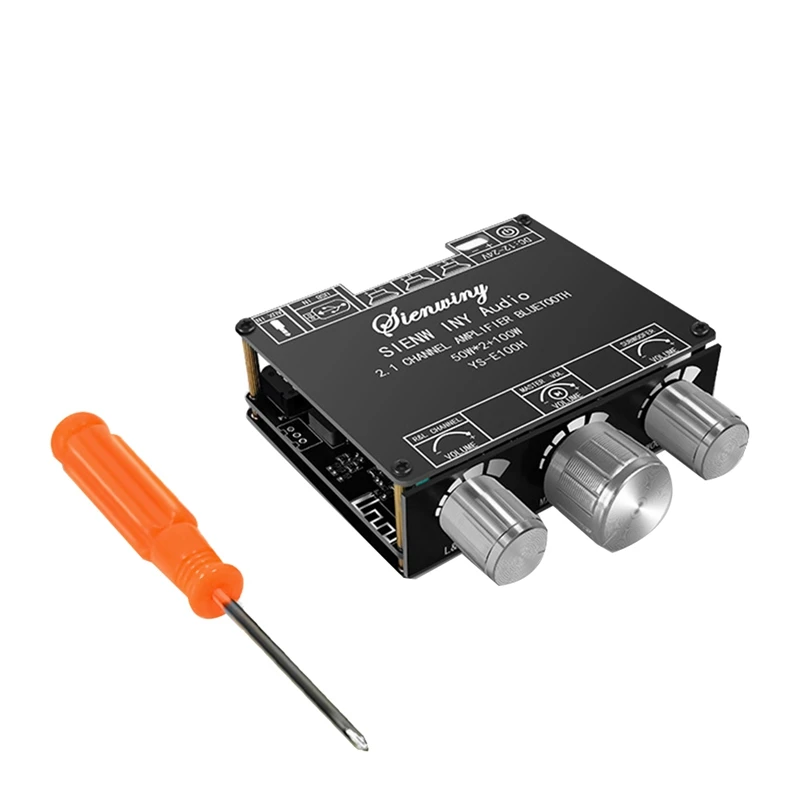 

YS-E100H 2,1 канальный Bluetooth аудио усилитель мощности плата Модуль Высокий и низкий тон