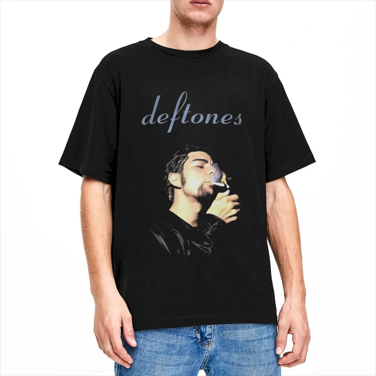 Футболка мужская/женская хлопковая с металлическим ремешком