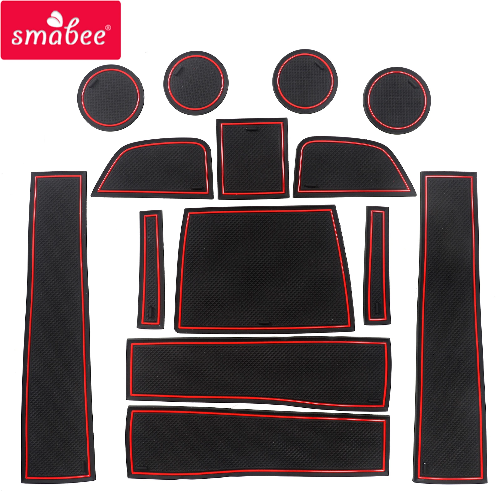 

Smabee Gate Slot Cup Mat for Renault XM3 2020 - 2022 Interior Accessories Anti-Slip Rubber Coaster Non-Slip Door Groove Pad