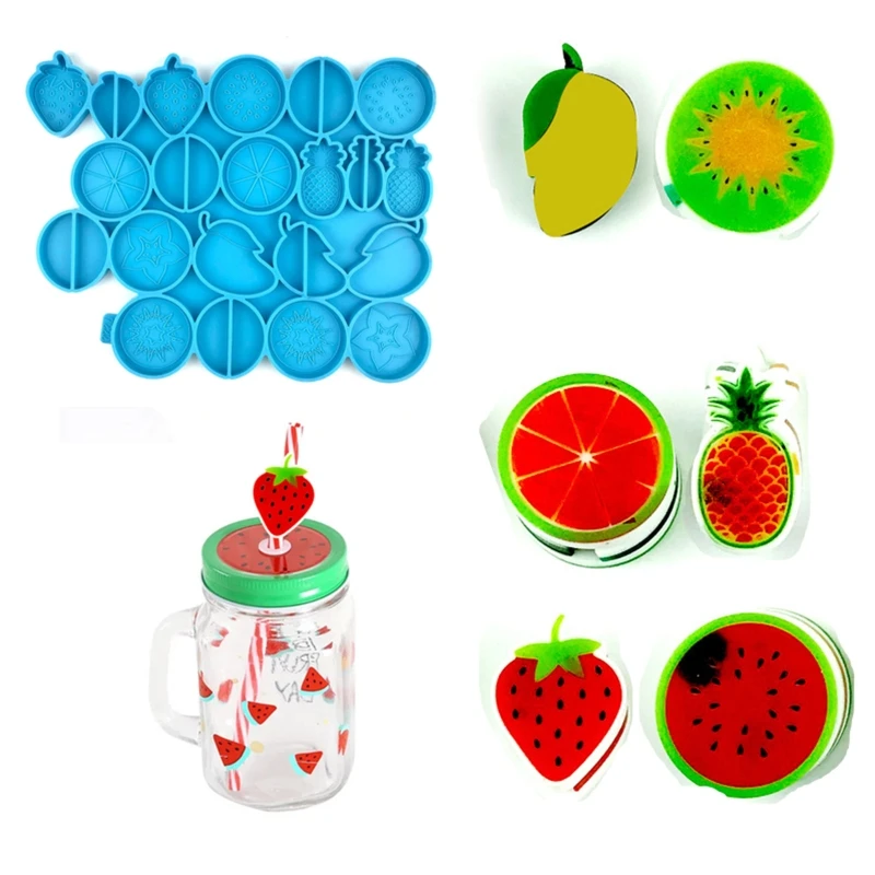 

Straw Topper Mold for Epoxy Resin,Silicone Straw Topper Attachment Mold for Tumblers Straws Decoration DIY Crafts Making