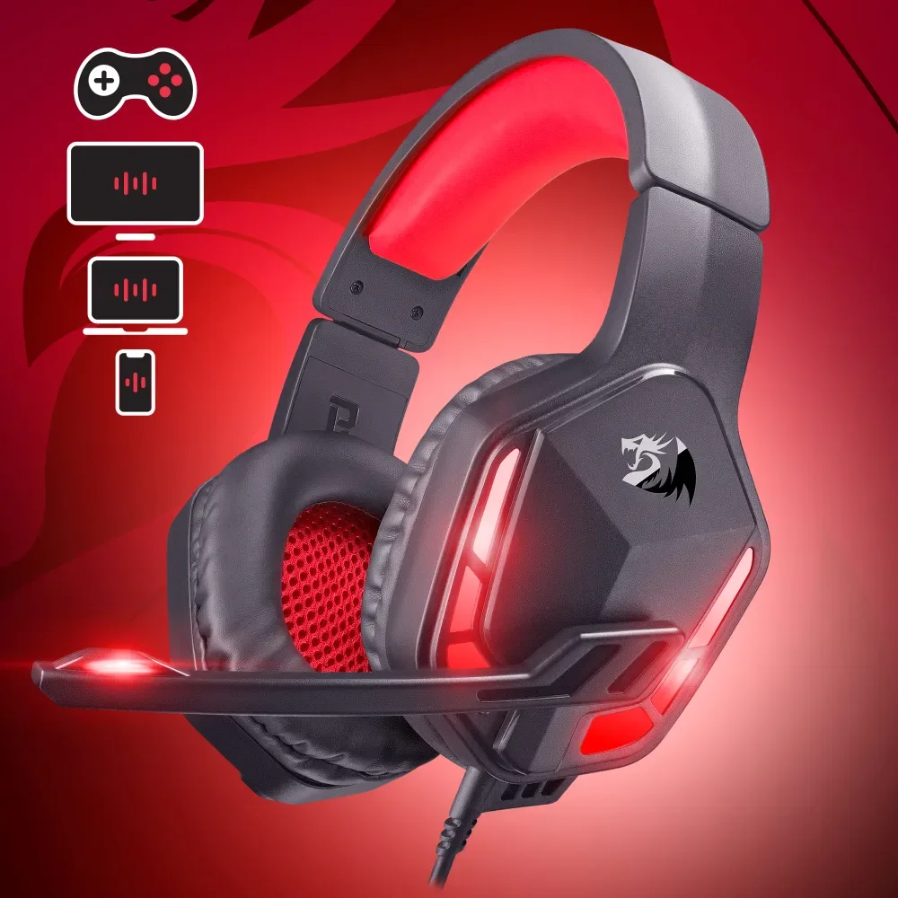 

Игровые наушники проводные с микрофоном Redragon Themis, кабель 2 м