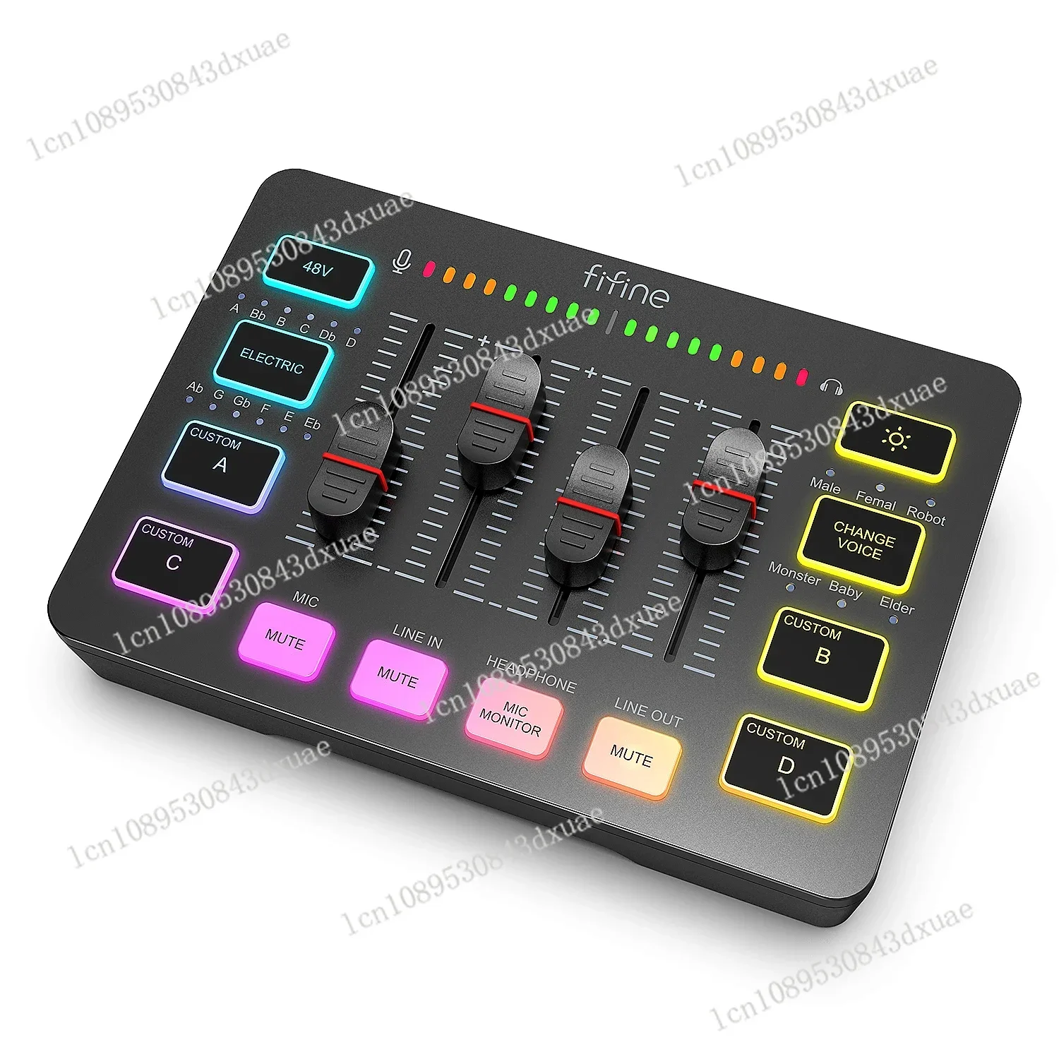 Микрофонный интерфейс для игрового голоса подкастов аудиомикшера AmpliGame SC3