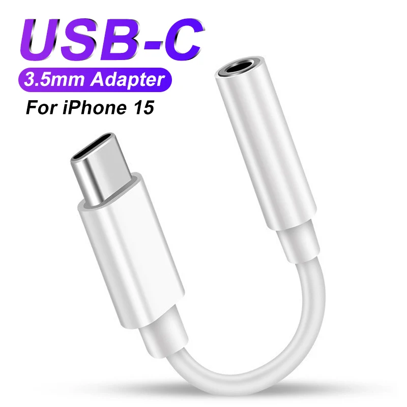 Cavo adattatore per cuffie originale da USB-C a 3.5mm per...
