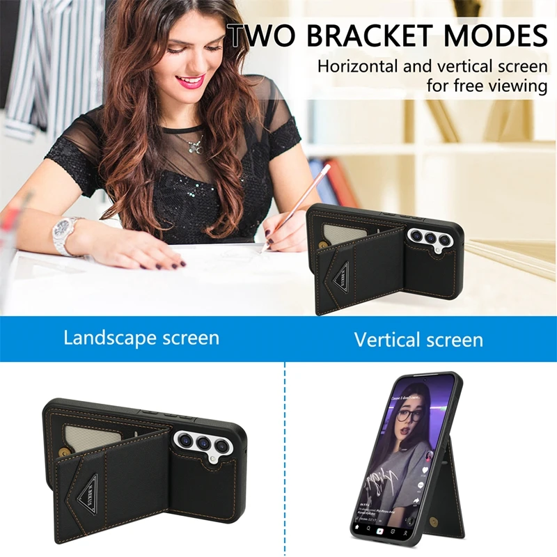 Чехол-бумажник для Samsung Galaxy S23 FE S22 S21 Plus S20 Note 20 Ultra A12 A13 A51 A52 A53 A54