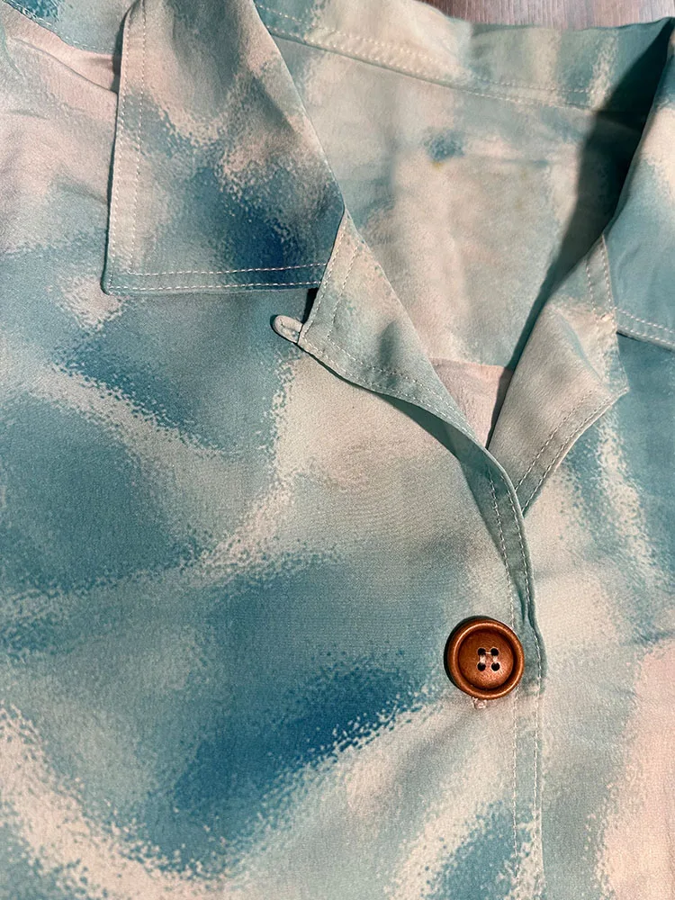 Модные пляжные повседневные рубашки с воротником-поло Женская милая Верхняя