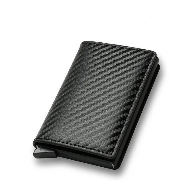 Slim Aluminum Wallet With Elasticity Back For Credit Cards ID 5