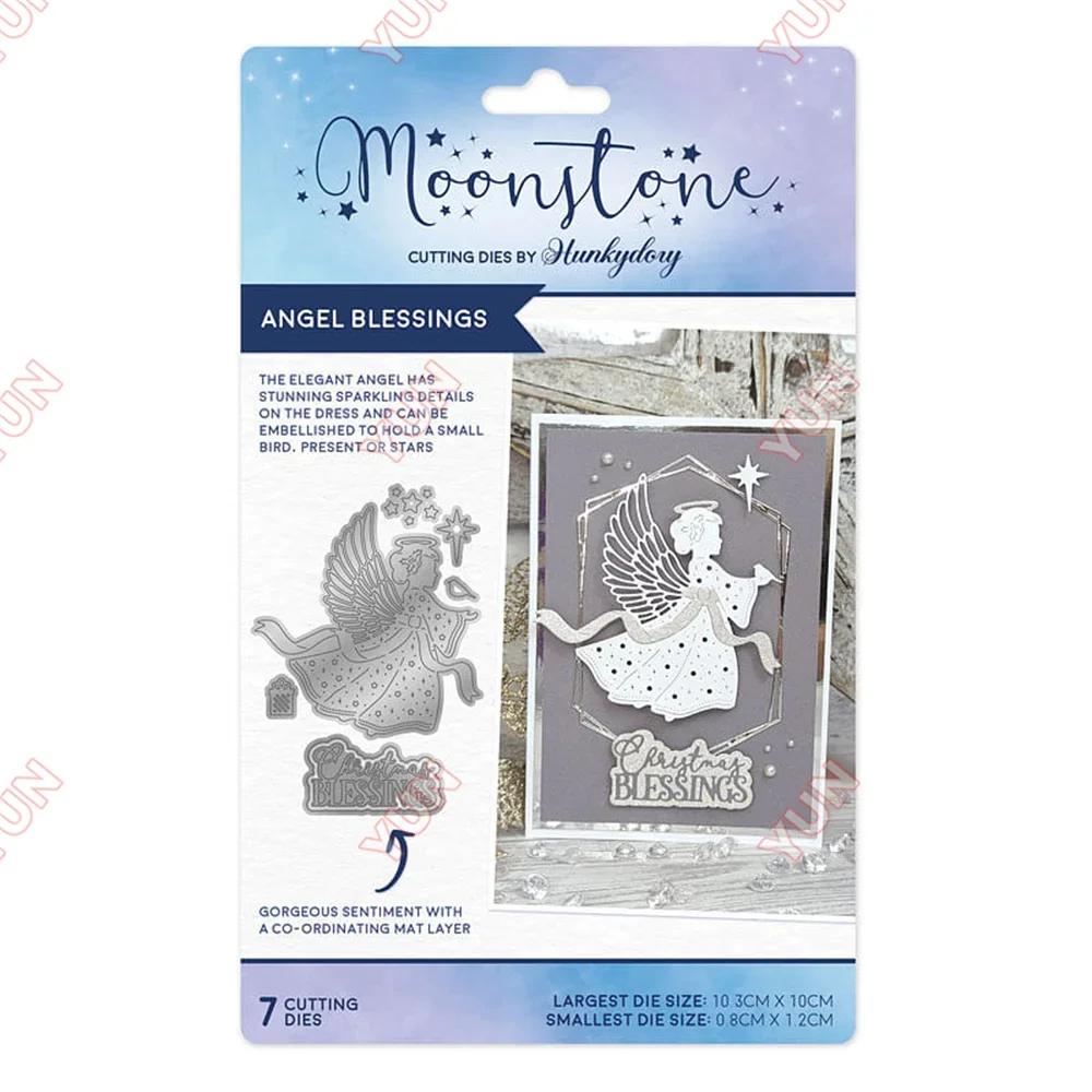 Рождественские новые металлические Вырубные штампы с изображением ангелов для