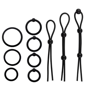 Регулируемые силиконовые кольца на член для мужчин, сексуальные кольца на пенис для взрослых, секс-товары, секс-игрушки