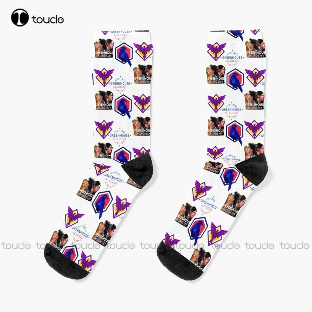 

Greenhouse Academy #6 Socks White Socks Mens Funny Art Streetwear Colorful Cartoon Socks Christmas New Year Gift Unisex Adult