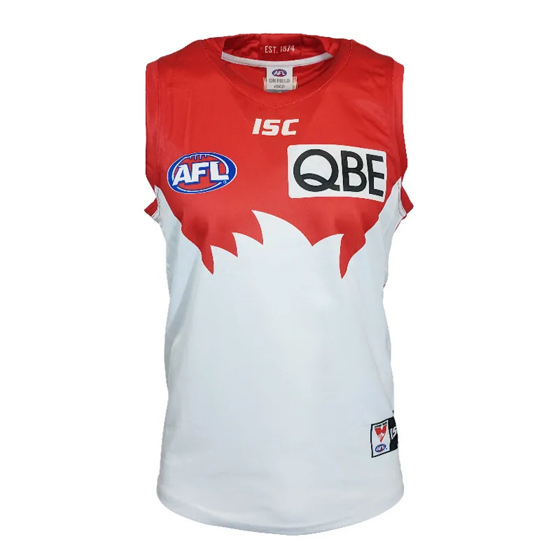 

AFL SYDNEY SWANS GUERNSEY 2019 MEN'S HOME JERSEY size S-3XL