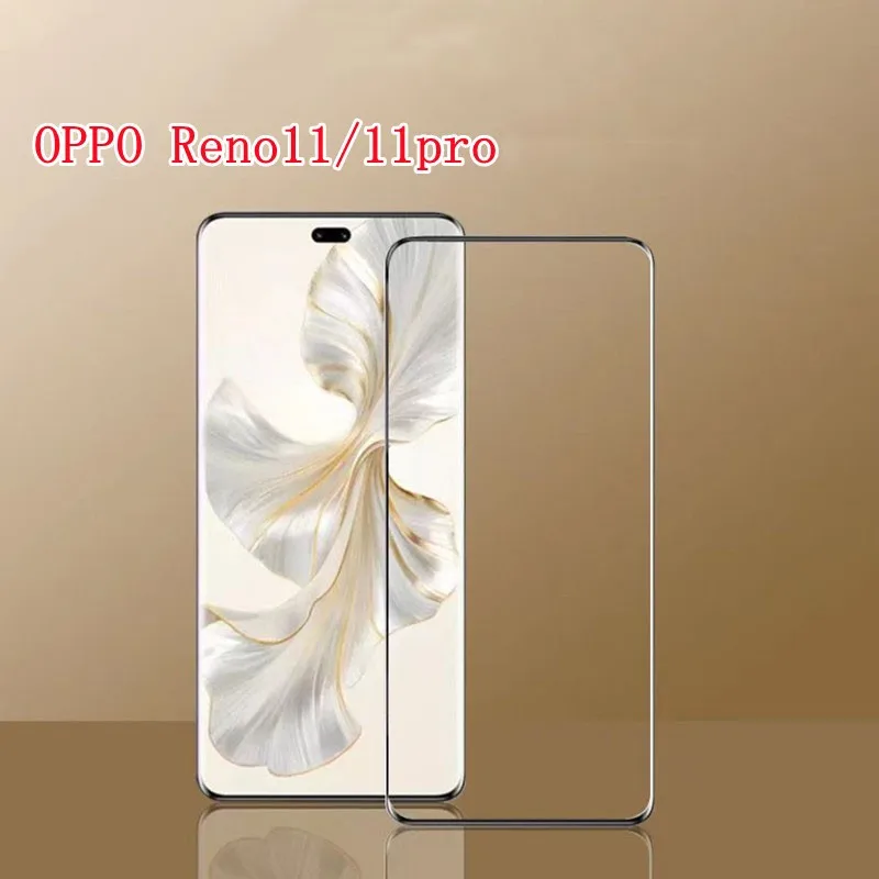 Изогнутое Оригинальное закаленное стекло 3D для OPPO Reno 11 Защита экрана Reno11pro plus