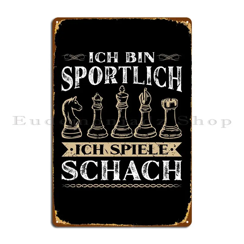 

Их Бин спортлист Schach, металлический знак, паб вечерние Bar, персонализированный, создание оловянного знака, постер