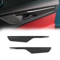 tantan dry carbon fiber car body kit inner door armrest trim panel for jaguar f pace xfl 2021automotive parts custom accessories