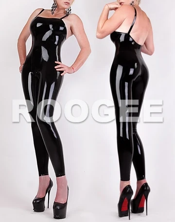 Латексные колготки с поясом без молнии