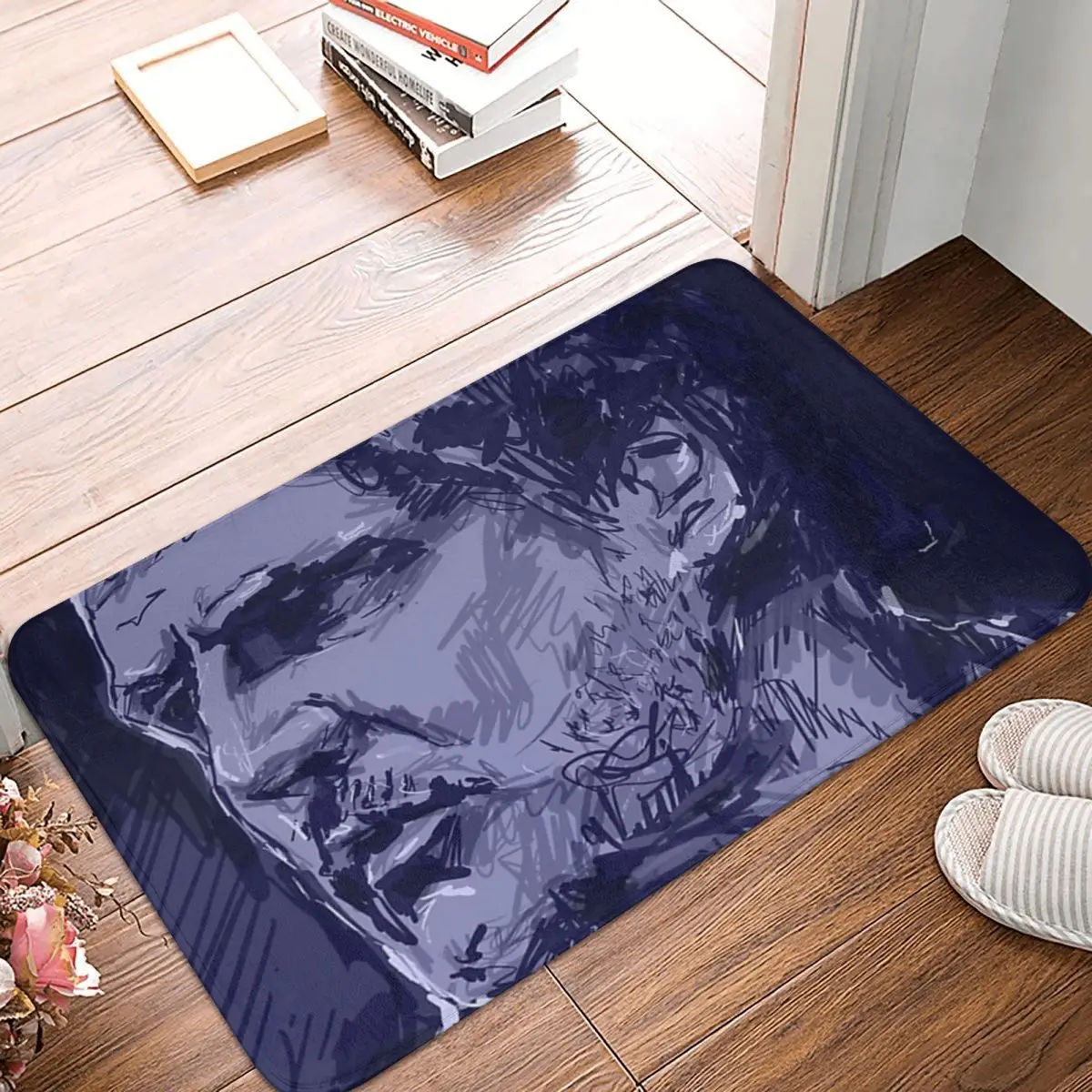 

Pedro Pascal Image Du Graffiti Bathroom Non-Slip Carpet Meilleur Acteur De Groupe Living Room Mat Doormat Floor Decoration Rug
