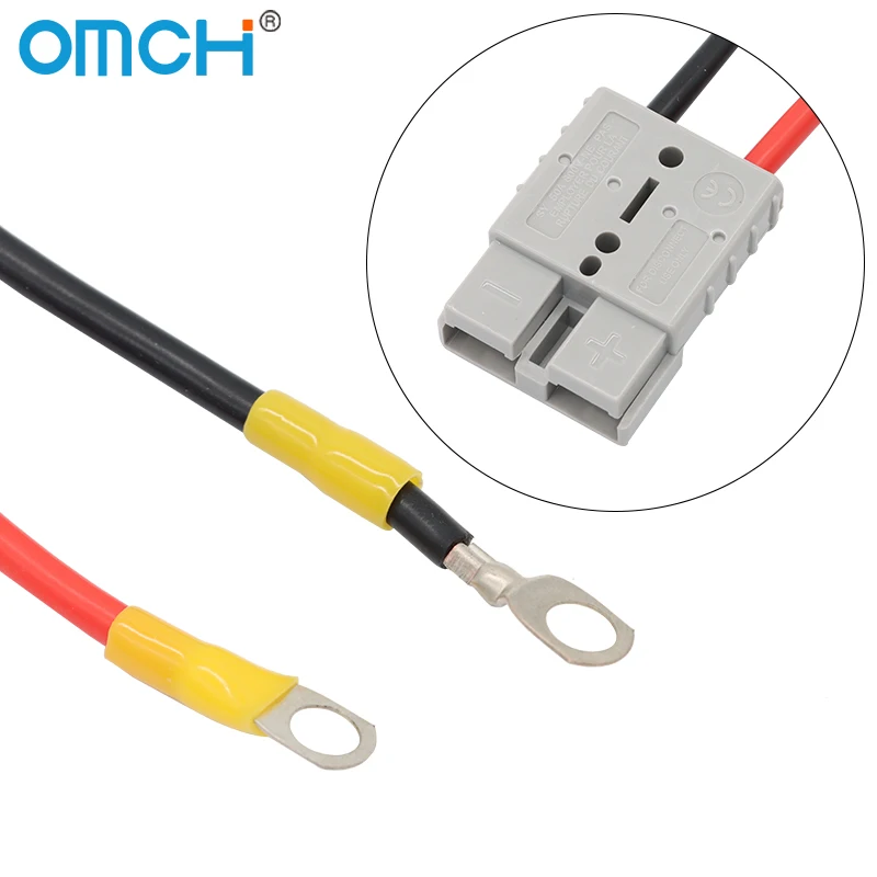Фото OMCH 1 шт., 50 А, 30 см, 10AWG, удлинительный кабель для соединительного кабеля с предохранителем 50 А, электрическое оборудование №2