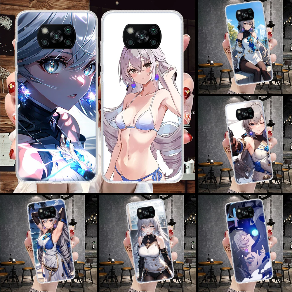 Чехол для телефона Honkai Star Rail Bronya Rand Xiaomi Poco X6 X5 X4 X3 Nfc F6 F5 Pro F4 F3 M5S M5 M4 M3 M2 F2 F1