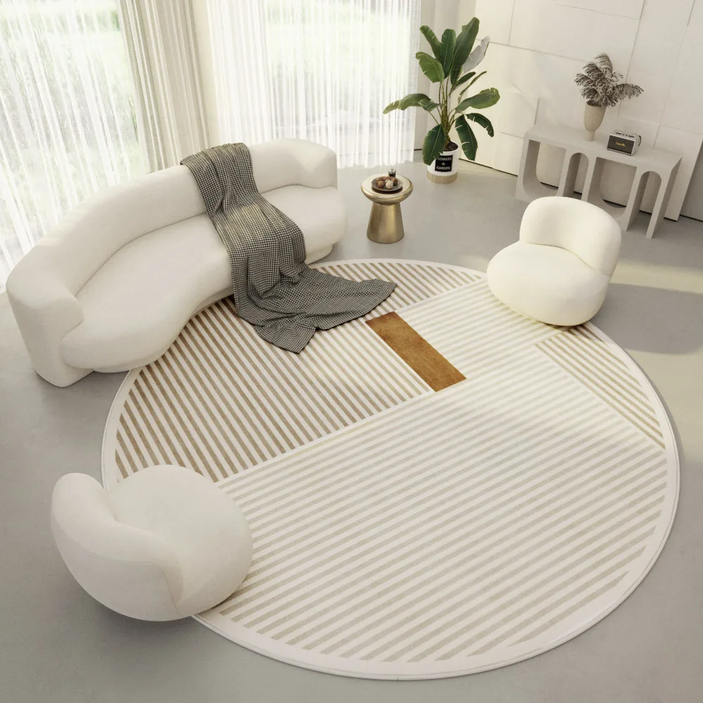 

Simple round carpet living room study coffee table mat bedroom bedside mats