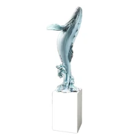 nordic modern large fibreglass statue whale floor home decorative ornaments blue whale fiberglass resin craft sculpture
