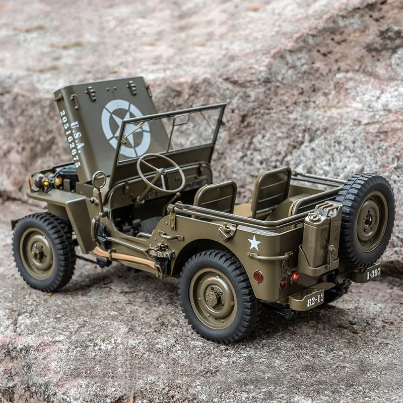  Радиоуправляемые автомобили Fms 1:12 1941 Willys Mb Jeep 2.4g 4wd Rtr Гусеничный скалолазание