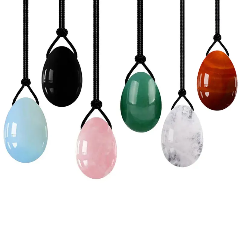 Йони яйца Кегеля упражнения массажер для мышц тазового дна женщин натуральный