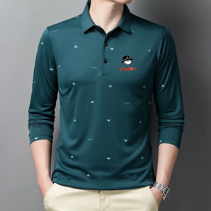 2023 Spring And Autumn Men's Golf Clothes Men's Golf T-shirt Horse Golf Top Golf Clothes Men's Golf Clothes Men's Golf Shirt Men