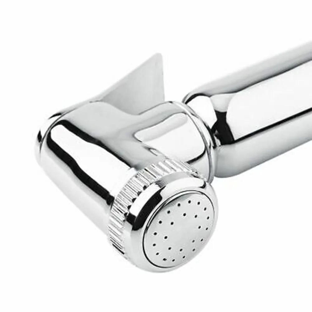

Bathroom Chrome Shataff Bidet Douche Hand Shower Toilet Spray Head Highly Polished 3 Layer PVD Mirror Chrome Finish Spray Heads