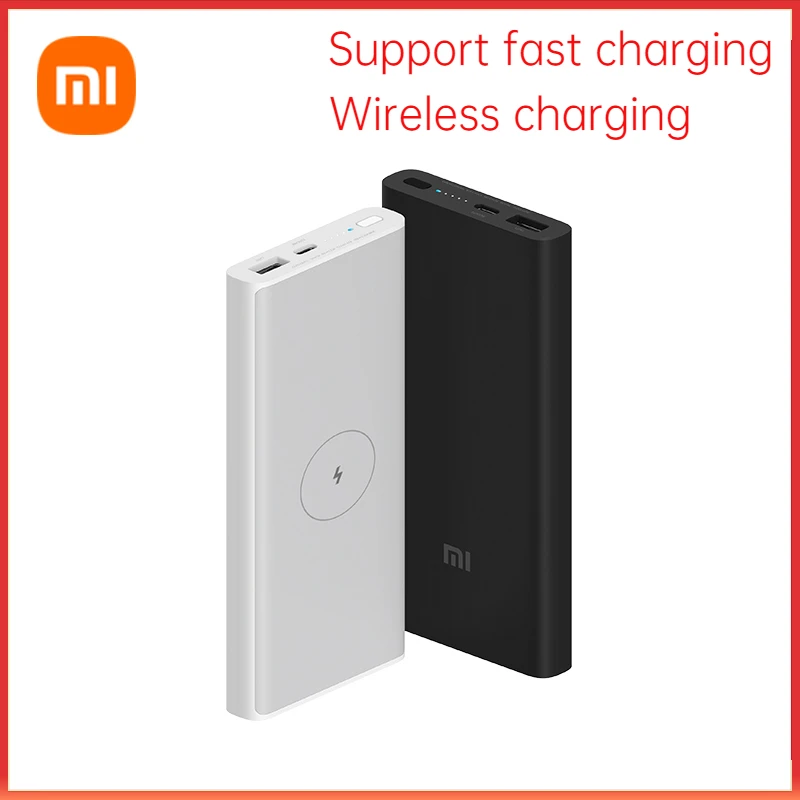 Xiaomi Wireless Power Bank External Battery Portable Mobile Phone Travel Powerbank With CableYouth Edition 10000mAh 18W