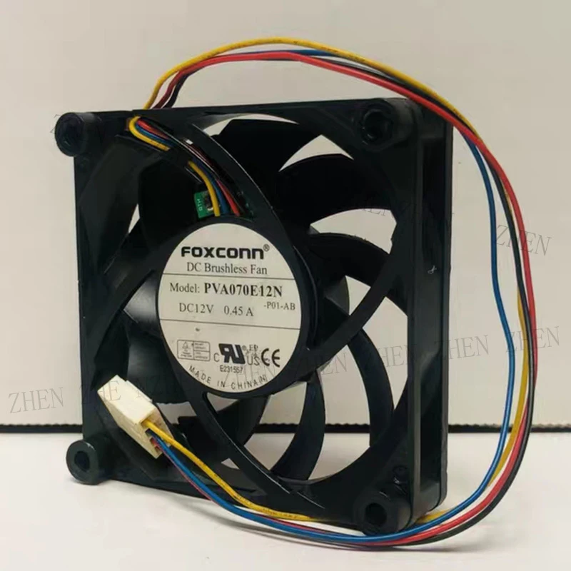 Фото Новинка для FOXCONN PVA070E12N 12V 0.45A 4-контактный вентилятор для процессора # QW №1