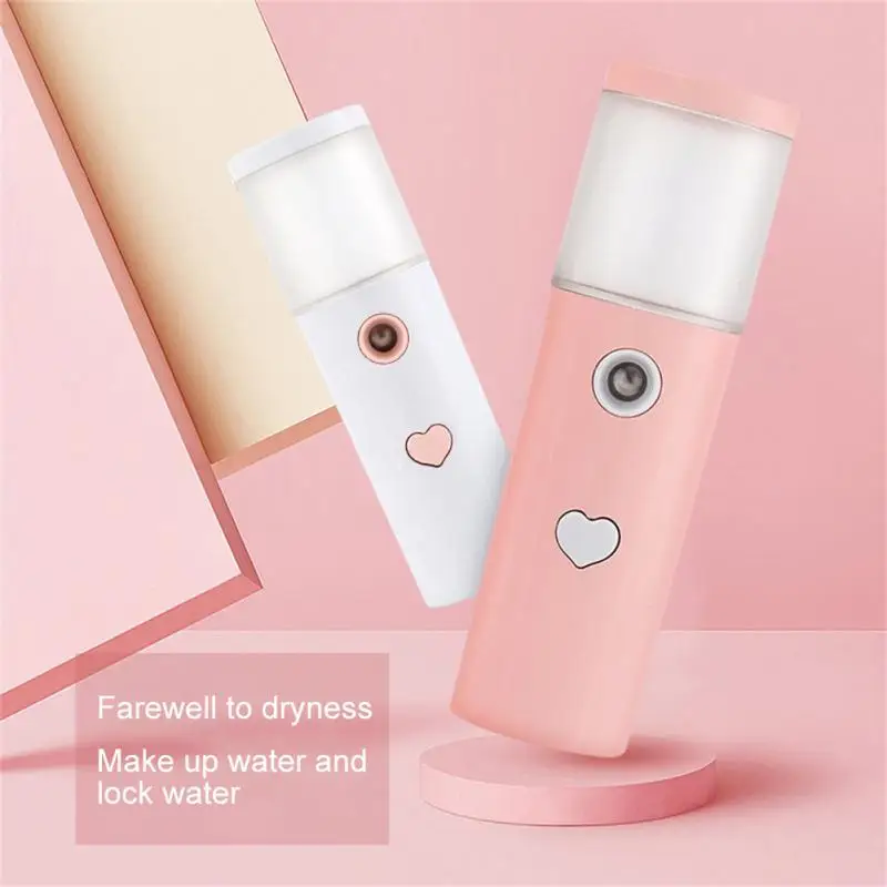 

30ml Portable USB Air Humidifier USB Rechargable Handheld Water Nano Sprayer Essential Milk Oil Diffuser Face Care Steamed Meter