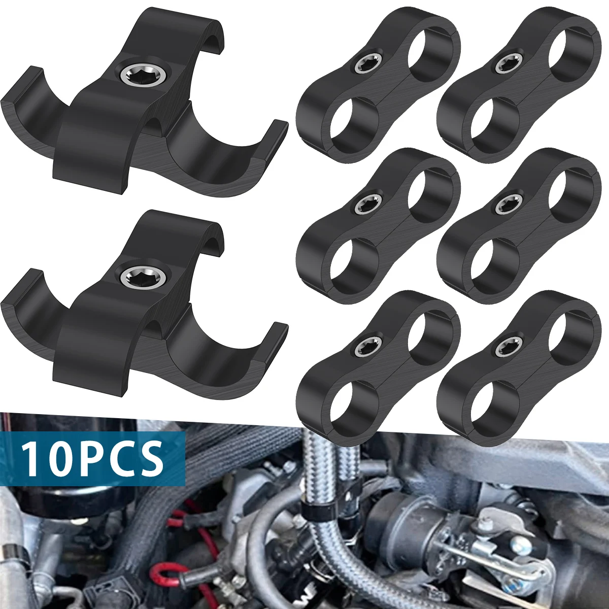 

10 шт., прочный Алюминиевый Сепаратор для шланга, 6 дюймов