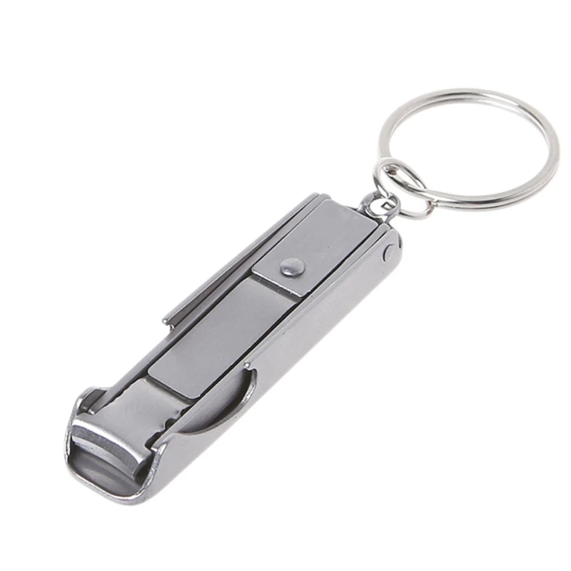 

for KEY Ring Nail Clipper Pocket Bottle Opener Nail File, 2 in 1 Nail Cutter Keychain Manicure Trimmer & Bottle Open
