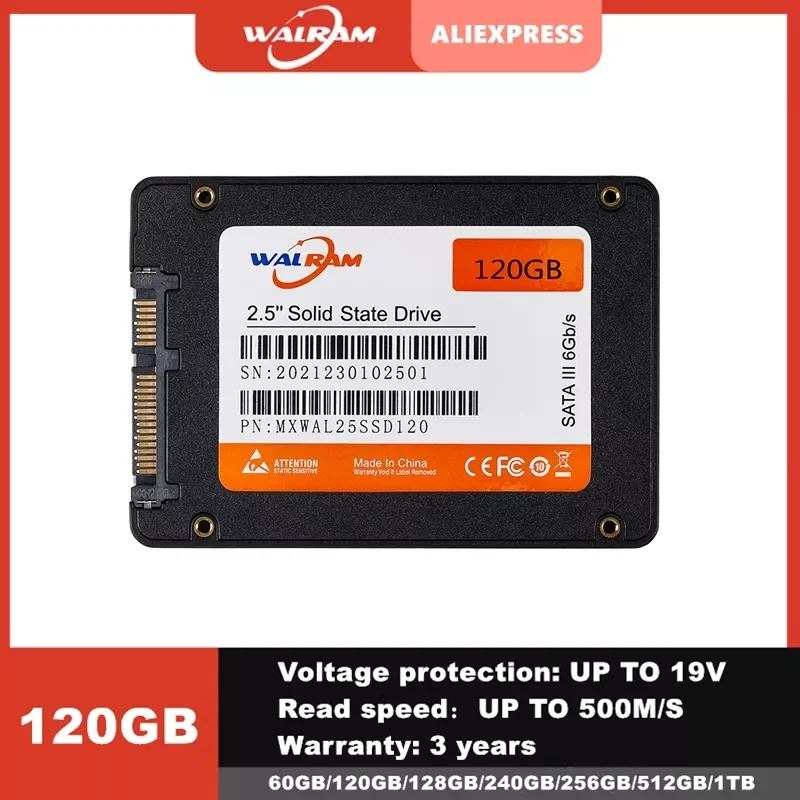 

NEW2023 WALRAM Hard drive disk 240GB 120GB 128GB 256GB 480GB ssd 60GB 1TB 2TB 512GB solid state drive disk for laptop desktop 1T