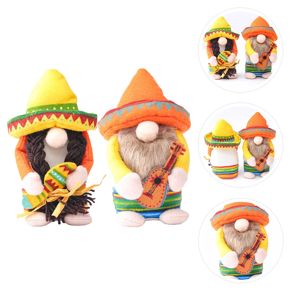 

Party Gnome Decorations Hawaii Plush Supplies Desktop Gnomes Lovely Cinco De Beach Mayo Tomte Swedish Adornments Fiesta Toy