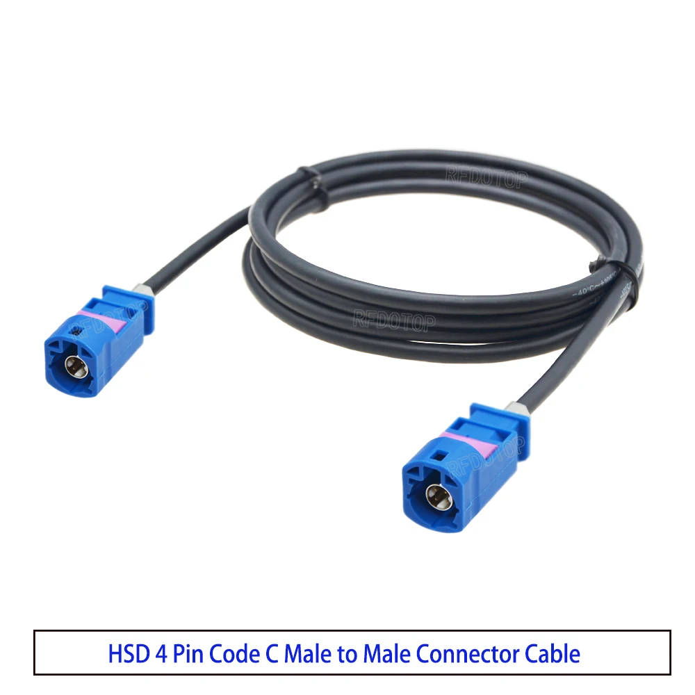 

RFDOTOP 4-контактный HSD LVDS код C штекер к гнездовому разъему 535 4-жильный кабель экранированный кабель передачи сигнала автомобиля