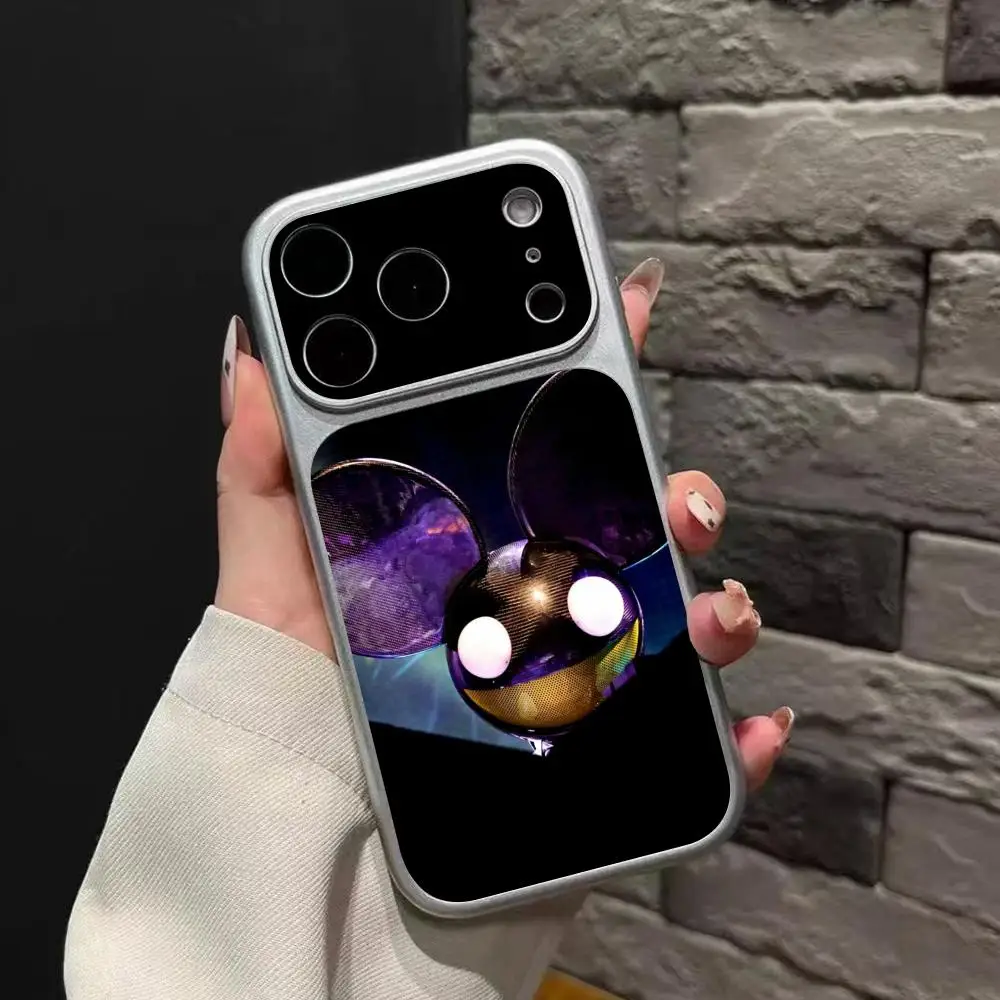 Фото Чехол для телефона DJ Deadmau5 из текстурированной кожи ягненка для iPhone 17 16 15 14 13 12 11 Pro Max Plus №5