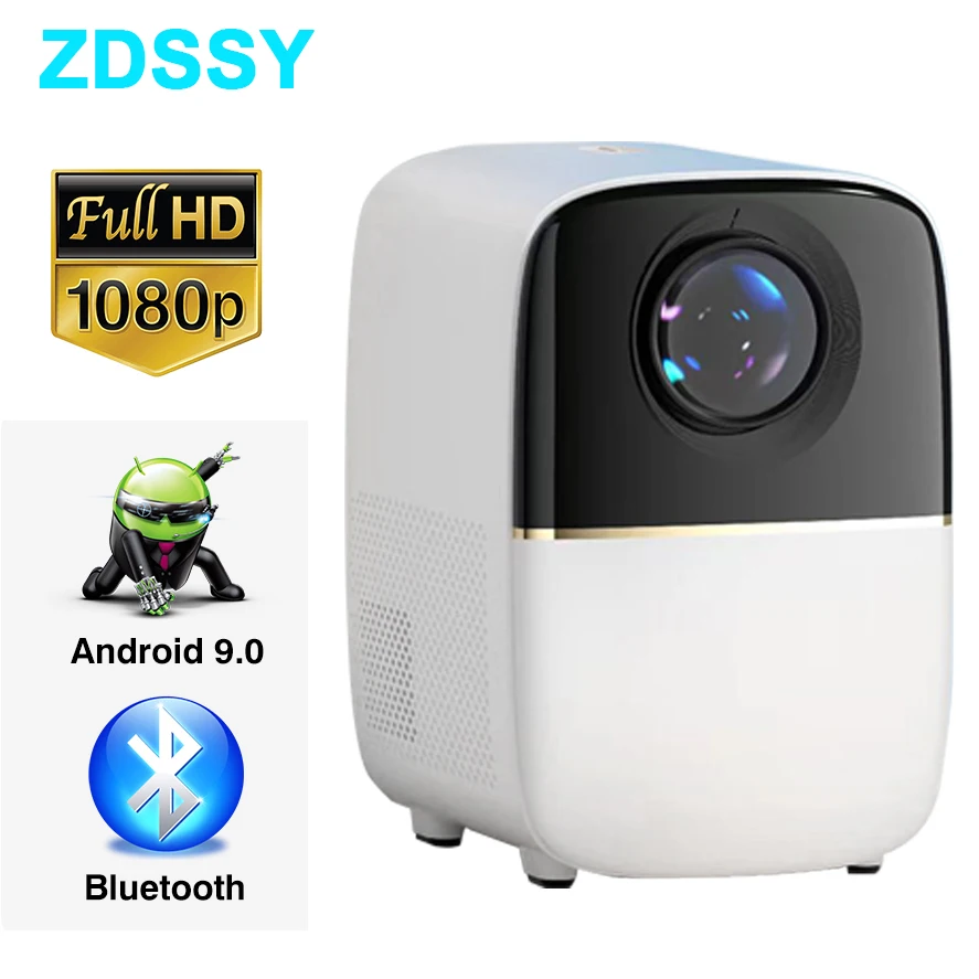 

Портативный видеопроектор ZDDSY P25, домашний кинотеатр 1080P, Поддержка Android 6000, проекторы 4K, лм, Wi-Fi проектор
