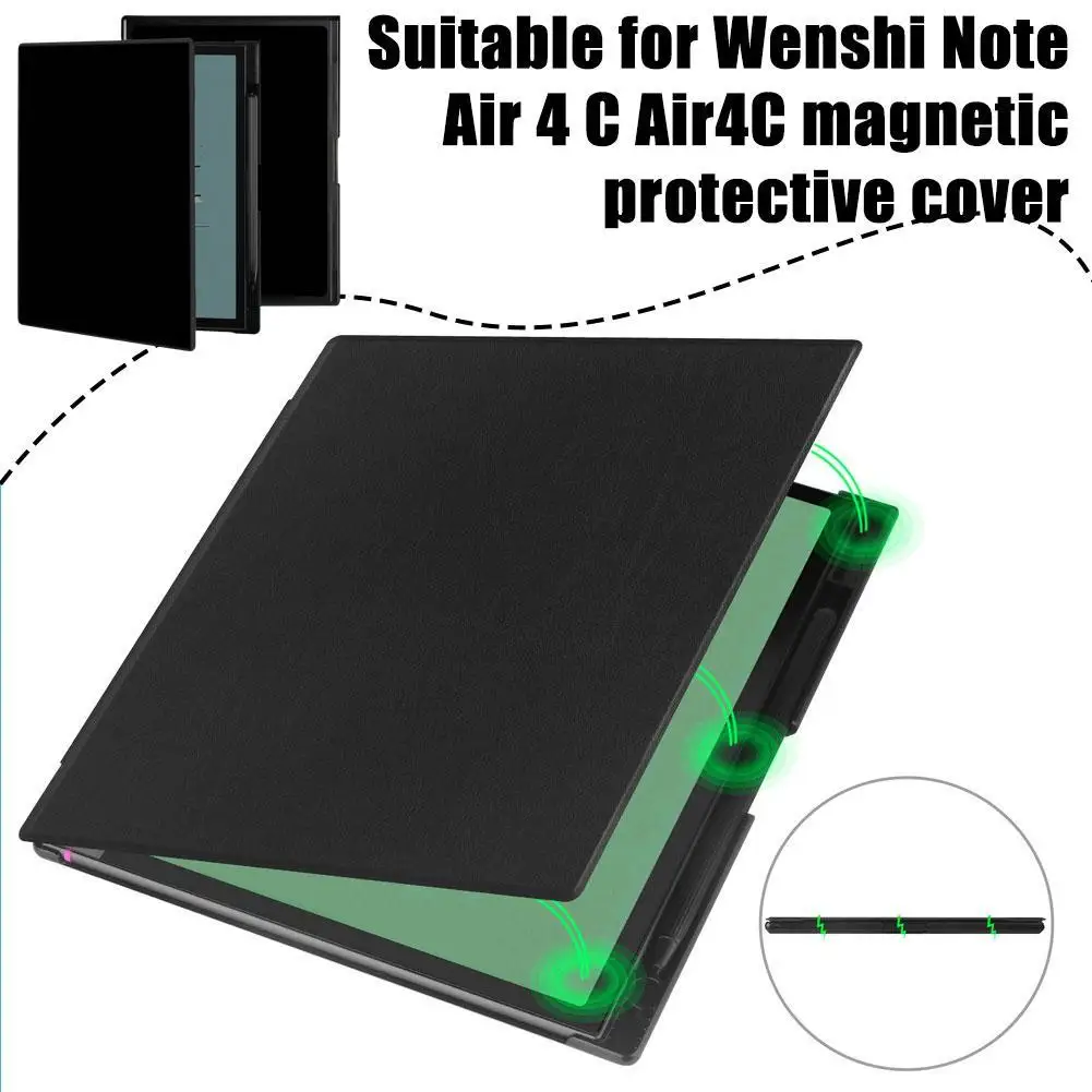 Для BOOX Note Air 4C 10 3-дюймовый магнитный защитный кожаный чехол пылезащитный против
