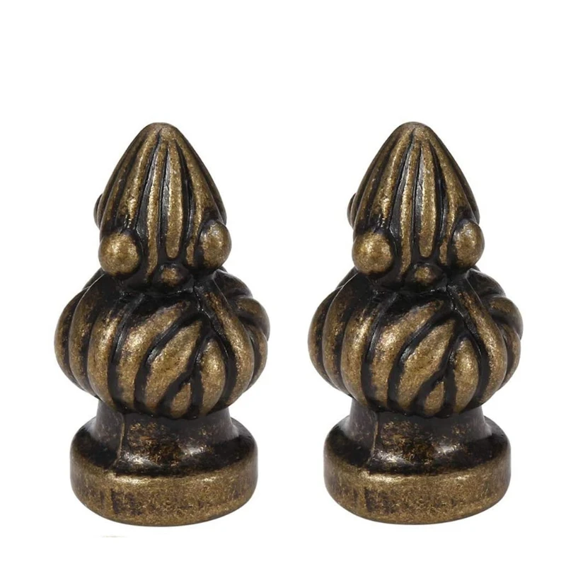 Оригинальная Античная Металлическая лампа финиальная ручка декоративная для