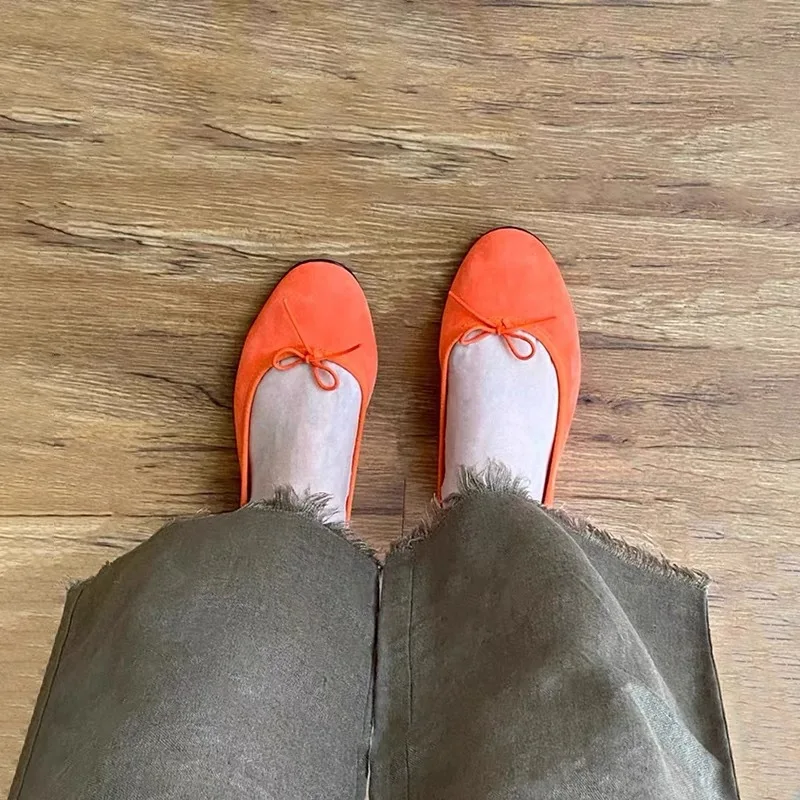 Корейская версия нишевой мягкой женской балетной Туфли Мэри Джейн с закрытым