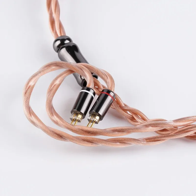 Фото Кабель NICEHCK Fall IEM Upgrade Cable 18.6 AWG, двухслойный коаксиальный, из ультрачистой монокристаллической меди, с позолоченным разъемом OFC 4.4 мм, 2-контактный №4