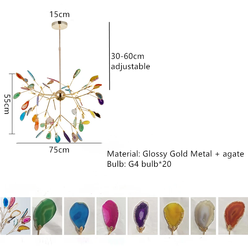 

HomeLover Агатовая люстра LED