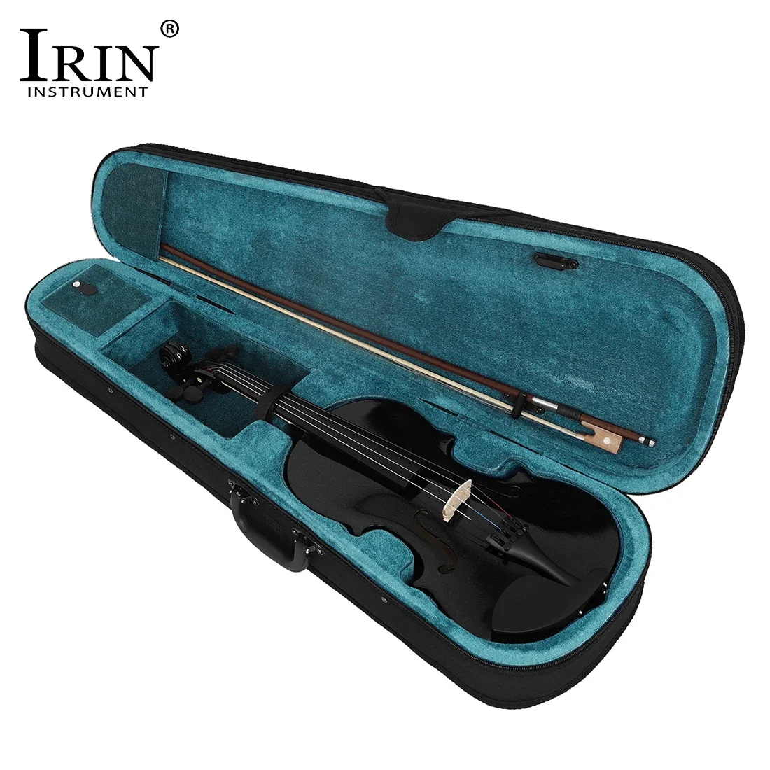 IRIN V-10 скрипка черный набор скрипок из цельного дерева с тканевым футляром смычок