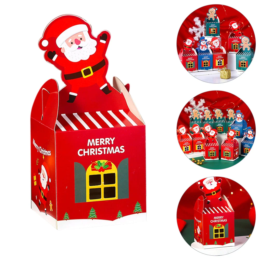 

Christmas Boxesbox Party Giftcandy Favors Paper Treats Treatholders Chirstmas Decorations Biscuits Goodie Biscuit Chrismas