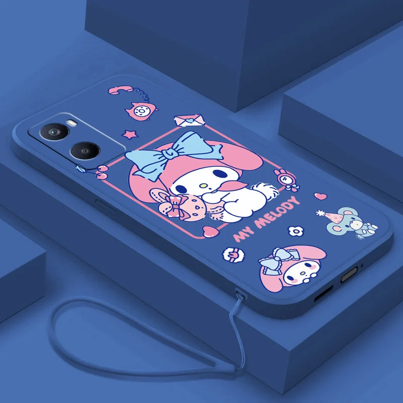 

Anime Kulomi Cute Phone Case For OPPO F21 F9 F7 F5 Find X5 X3 X2 Neo A16S A5 2020 Pro Lite Liquid Rope Funda Cover